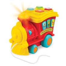 Load image into Gallery viewer, KiddoLab Toy Train - Interactive & Educational Pull Toy for Babies, Toddlers, Children - Numbers & Animal Sound Buttons, 8 Songs, Volume Control, Flashing Light - For Kids Ages 6 Months & Up
