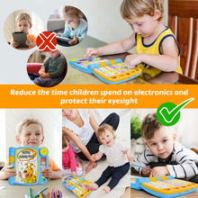 Load image into Gallery viewer, Talking Activity Book for 2 Years Old & Up - Sound Book with 5 Learning Activities Including Letters, Numbers, Quiz Game & Memory Match - Interactive Books for Babies with Fun Sound and Melodies