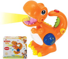 Load image into Gallery viewer, Dinosaur Voice Changer Microphone Toy for Toddlers, Recording and Playback Kids Sing Along Mic with Hidden Flashlight, Built In Nursery Rhyme Songs, Premium Birthday Gift for Boys Girls Ages 2 3 4