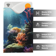 Load image into Gallery viewer, Boxiki Travel Set of 15 RFID Blocking Sleeves Best way to Protect your Cards from Electronic Theft. Durable, Lightweight and Compact Design to fit in any Pocket or Purse. (Nature Theme)