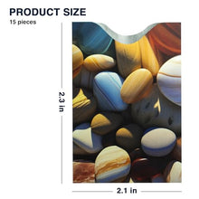 Load image into Gallery viewer, Boxiki Travel Set of 15 RFID Blocking Sleeves Best way to Protect your Cards from Electronic Theft. Durable, Lightweight and Compact Design to fit in any Pocket or Purse. (Nature Theme)