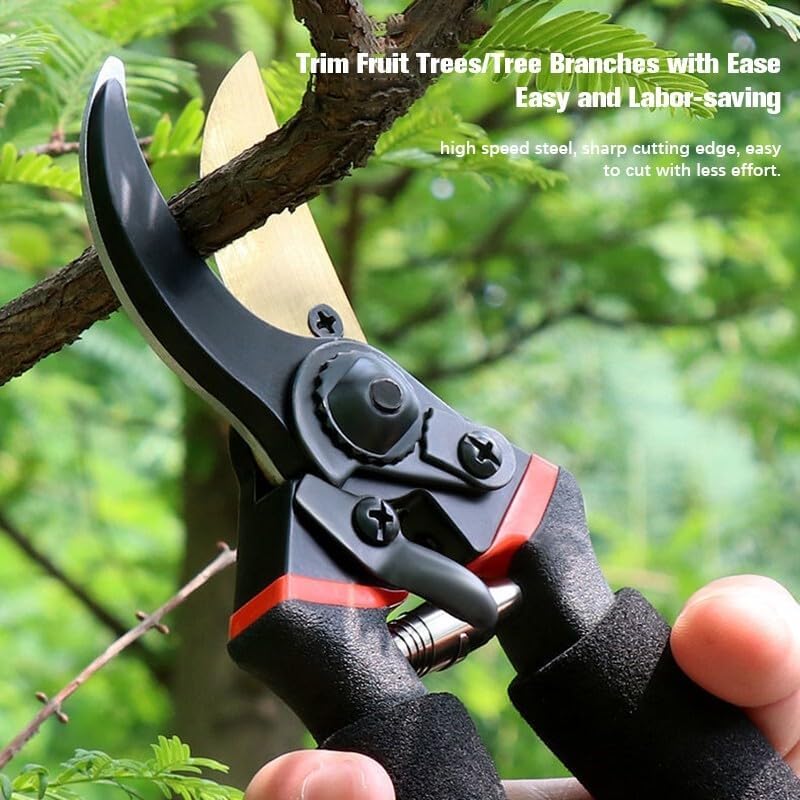 garden scissors heavy duty Astorn Pruning Shears Garden Shears, 8.5" Premium Titanium Bypass Pruning Shears for gardening, Hand Pruners, Pruning Shears Heavy Duty, Garden