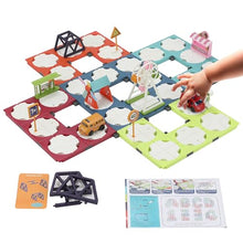 Load image into Gallery viewer, Logical Road Builder Puzzle Games to Improve Logical Thinking - Large Puzzle STEM Board Maze Game for Kids with 118+ Challenges - Ages 4-8 Years (Electric Version)