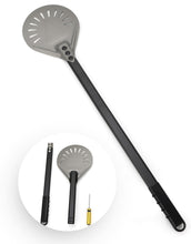 Load image into Gallery viewer, Pizza Peel Turner 7 Inch – Lightweight Aluminum Perforated Pizza Paddle with Detachable Metal Handle – Professional Pizza Oven Tool for Turning & Serving