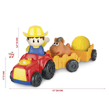 Load image into Gallery viewer, Tractor Toy with Farmer, Animals and Wagons. Light Up Button Can Be Pressed for Animal Sounds and Melodies. Toddler Toys for a Farm Pretend Play for 18 + Month Old. Toys for Baby Gifts