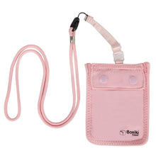 Load image into Gallery viewer, Hidden Travel Bra Wallet for Women - Money Pouch & Secret Pocket for Keys, Money & Valuables - Under Clothes Travel Pouch, Undercover Bra Stash Fits All Bra Sizes - Pink