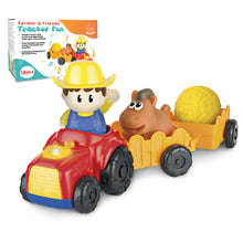 Load image into Gallery viewer, Tractor Toy with Farmer, Animals and Wagons. Light Up Button Can Be Pressed for Animal Sounds and Melodies. Toddler Toys for a Farm Pretend Play for 18 + Month Old. Toys for Baby Gifts