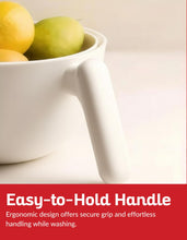 Load image into Gallery viewer, Multi Functional Draining Basket – Double Layer Colander & Bowl for Pasta, Fruits & Vegetables – Durable BPA-Free, Dishwasher Safe (Milky White).