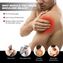 Load image into Gallery viewer, Astorn Adjustable Shoulder Brace for Torn Rotator Cuff with Icepack Holder - Shoulder Compression Sleeve Wrap for Pain Relief, Stability and Recovery - Fits Left and Right Arm for Men & Women (L)