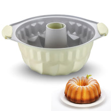 Load image into Gallery viewer, Premium Non-Stick Fluted Cake Pan - Ceramic Bakeware for Perfect Pound Cakes, Chocoflan & More - Durable & Easy Release