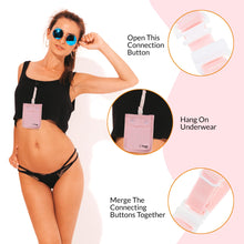 Load image into Gallery viewer, Hidden Travel Bra Wallet for Women - Money Pouch & Secret Pocket for Keys, Money & Valuables - Under Clothes Travel Pouch, Undercover Bra Stash Fits All Bra Sizes - Pink