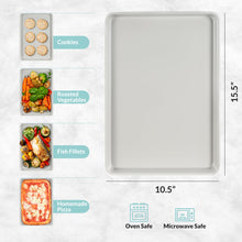 Load image into Gallery viewer, Boxiki Kitchen Nonstick Ceramic Baking Sheet/Cookie Sheet - Set of 2, Durable and Easy to Clean Baking Pans for Kitchen - Dishwasher and Freezer Safe, PFAS-Free (Half Sheet Pan)
