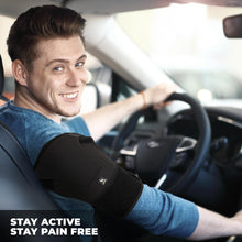 Load image into Gallery viewer, Astorn Adjustable Shoulder Brace for Torn Rotator Cuff with Icepack Holder - Shoulder Compression Sleeve Wrap for Pain Relief, Stability and Recovery - Fits Left and Right Arm for Men & Women (L)