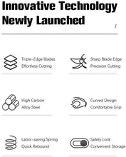 Load image into Gallery viewer, Astorn Pruning Shears Garden Shears, 8.5" Premium Titanium Bypass Pruning Shears for gardening, Hand Pruners, Pruning Shears Heavy Duty, Garden Clippers w/Soft Grip & Safety Lock