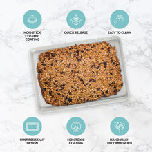 Load image into Gallery viewer, Boxiki Kitchen Non-Stick Ceramic Baking Sheet - Slick & Non-Toxic Ceramic Coating, PTFE & PFOA Free Cookie Sheet Pan - Ceramic Cookie Sheet, Perfect for Baking, Roasting, and More (Half Sheet Pan)