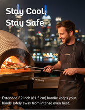 Load image into Gallery viewer, Pizza Peel Turner 7 Inch – Lightweight Aluminum Perforated Pizza Paddle with Detachable Metal Handle – Professional Pizza Oven Tool for Turning & Serving