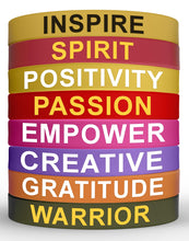 Load image into Gallery viewer, Silicone Wristbands -Fun and Motivational Wristbands for Men & Women - Silicone Rubber Bracelets with Inspirational Quotes