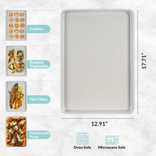 Load image into Gallery viewer, Boxiki Kitchen Non-Stick Ceramic Baking Sheet - Slick & Non-Toxic Ceramic Coating, PTFE & PFOA Free Cookie Sheet Pan - Ceramic Cookie Sheet, Perfect for Baking, Roasting, and More (Half Sheet Pan)