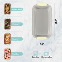 Load image into Gallery viewer, Premium Ceramic Bread Loaf Pan - 11x5" Non-Stick Bread Pan, Ideal for Homemade Bread Loaf, Meatloaf pan Suitable for Baking Enthusiasts