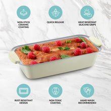 Load image into Gallery viewer, Premium Ceramic Bread Loaf Pan - 11x5" Non-Stick Bread Pan, Ideal for Homemade Bread Loaf, Meatloaf pan Suitable for Baking Enthusiasts