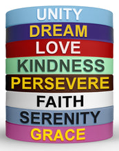 Load image into Gallery viewer, Silicone Wristbands - Fun and Motivational Wristbands for Men & Women - Silicone Rubber Bracelets with Inspirational Quotes