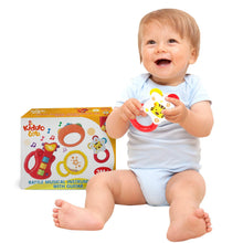 Load image into Gallery viewer, KiddoLab Baby Rocker Musical Kids Guitar Instruments Set with Electric Toy Guitar and Rattles. Baby Guitar Toys for Early Development and Music Educational Learning. 3 Months and Older