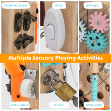 Load image into Gallery viewer, Busy Cube for Kids Sensory Busy Board Travel Toy for Toddlers for 3+ Years Old, Educational Montessori Learning Toys for Babies with 14 Learning Activities