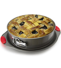 Load image into Gallery viewer, 2-in-1 Non-Stick Steel Baking Springform Pan by Boxiki Kitchen - Boxiki Kitchen