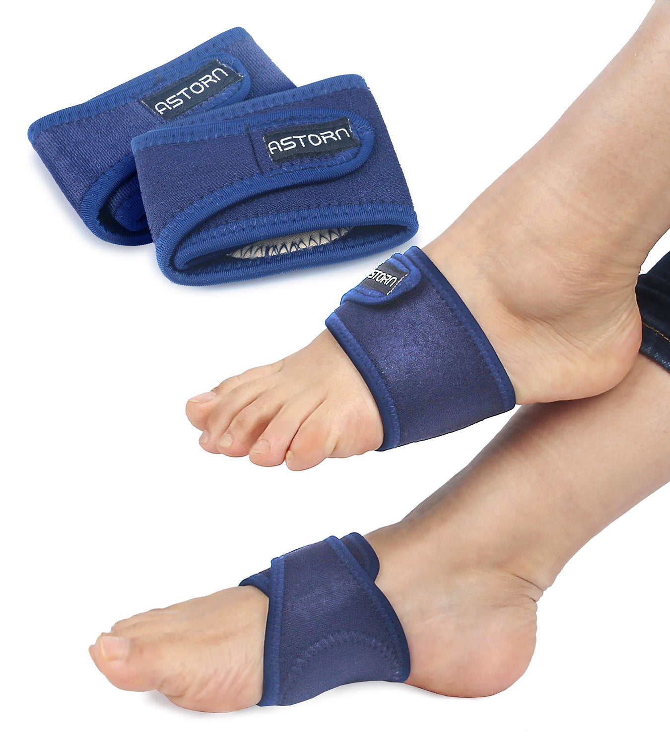 Foot Pain Relief Arch Support Braces for Women Men (Set of