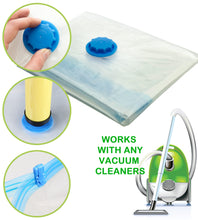 Load image into Gallery viewer, 6 PC Space Saver Vacuum Bags (Large) + Travel Pump by Smart Storage - Smart Storage