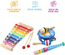 Load image into Gallery viewer, Wooden Musical Instruments Set