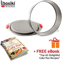 Load image into Gallery viewer, Boxiki Kitchen 10 Inch Nonstick Springform Pan, Professional Spring Form and Cheesecake Baking Mold, Leakproof Cake Pan With Silicone Handles