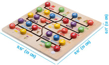 Load image into Gallery viewer, Boxiki kids Wooden Alphabet Puzzle. Alphabet Board for Kids with Wooden Letters. Best Learning ABC Puzzles That Help in Developing Motor Skills, Concentration and Imagination in Children.