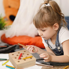 Load image into Gallery viewer, Boxiki kids Wooden Montessori Toys for Babies, Toddlers & Kids, Fine Motor Skills, Magnetic Worm Game for 1 2 3 4 Years Old