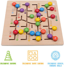 Load image into Gallery viewer, Boxiki Kids Montessori Toys. Learn to Count with Our Baby Toys That are Made of Wood! an Amazing Way to Learn Numbers and Colors.