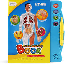 Load image into Gallery viewer, Human Body Book for Kids. Anatomy Book for Kids with Illustrated and Voice Guide to Different Parts of Body.This Human Body Activity and Science Book Makes Learning Fun.