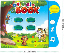 Load image into Gallery viewer, Boxiki kids Animal Sound Book for 1 Year Olds & Up - Toddlers Learning Toys with Animal Sounds and Games. Preschool Learning Toys & Interactive Books for Baby with Melodies & Light Up Buttons