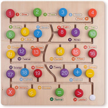 Load image into Gallery viewer, Boxiki Kids Montessori Toys. Learn to Count with Our Baby Toys That are Made of Wood! an Amazing Way to Learn Numbers and Colors.