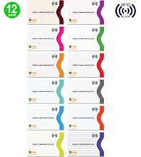 Load image into Gallery viewer, RFID Blocking Sleeves Anti-Theft 12 Set (White) by Boxiki Travel - Boxiki Travel