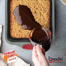 Load image into Gallery viewer, Boxiki Kitchen Non-Stick Steel 8x8 Square Baking Pan Durable, Oven & Dishwasher Safe - Premium Quality Brownie Pan With Non Toxic & Easy Release Coating.