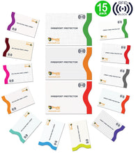 Load image into Gallery viewer, RFID Blocking Sleeves Anti-Theft 15 Set (White) by Boxiki Travel - Boxiki Travel