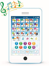 Load image into Gallery viewer, 6-in-1 Interactive Learning Pad/Kids Phone for Toddlers with 6 Learning Games - Educational Toys for 3 Year Old Boys & Girls - Touch and Learn Toddler Tablet for Numbers, ABC & Words Learning