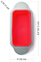 Load image into Gallery viewer, Silicone Bread Loaf Pan 9 x 5 Inch - Easy Release Non-Stick Baking Bread Pan Perfect for Banana Bread, Sandwich Bread, Pound Cake, and Meatloaf - Bread Mold Easy to Clean, BPA Free and Dishwasher Safe