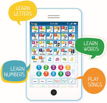 Load image into Gallery viewer, 6-in-1 Interactive Learning Pad/Kids Phone for Toddlers with 6 Learning Games - Educational Toys for 3 Year Old Boys & Girls - Touch and Learn Toddler Tablet for Numbers, ABC & Words Learning