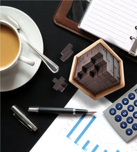 Load image into Gallery viewer, 3D Wooden Brain Teaser Puzzle for Kids & Adults by Sharp Brain Zone - Sharp Brain Zone