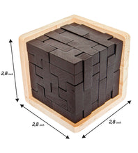 Load image into Gallery viewer, 3D Wooden Brain Teaser Puzzle for Kids & Adults by Sharp Brain Zone - Sharp Brain Zone