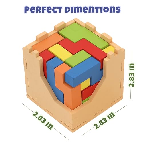 Sharp Brain Zone Wooden Brain Teaser Puzzles for Adults & Kids
