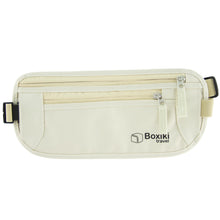 Load image into Gallery viewer, Boxiki Travel Money Belt with RFID Sleeves Set - Secure Travel Pouch and RFID Card Holder to Protect Cash, Credit Cards and Travel Documents for Men and Women
