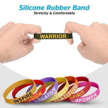 Load image into Gallery viewer, Silicone Wristbands -Fun and Motivational Wristbands for Men &amp; Women - Silicone Rubber Bracelets with Inspirational Quotes
