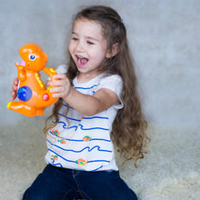 Load image into Gallery viewer, Dinosaur Voice Changer Microphone Toy for Toddlers, Recording and Playback Kids Sing Along Mic with Hidden Flashlight, Built In Nursery Rhyme Songs, Premium Birthday Gift for Boys Girls Ages 2 3 4
